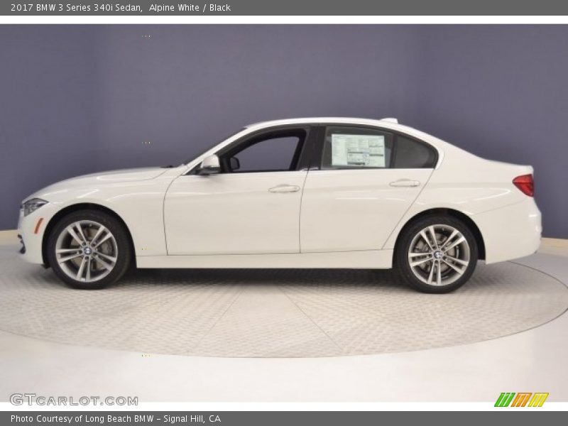 Alpine White / Black 2017 BMW 3 Series 340i Sedan