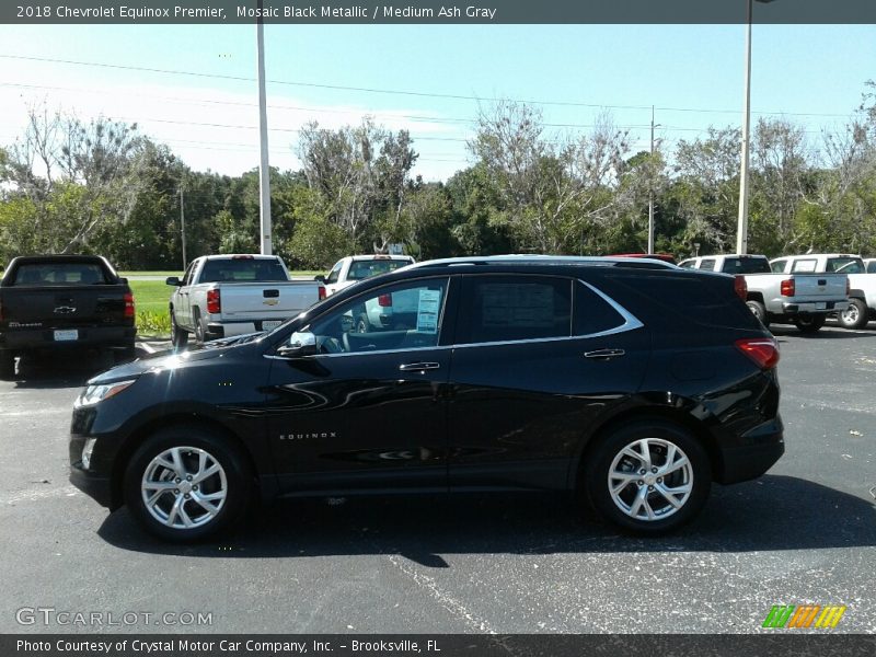 Mosaic Black Metallic / Medium Ash Gray 2018 Chevrolet Equinox Premier
