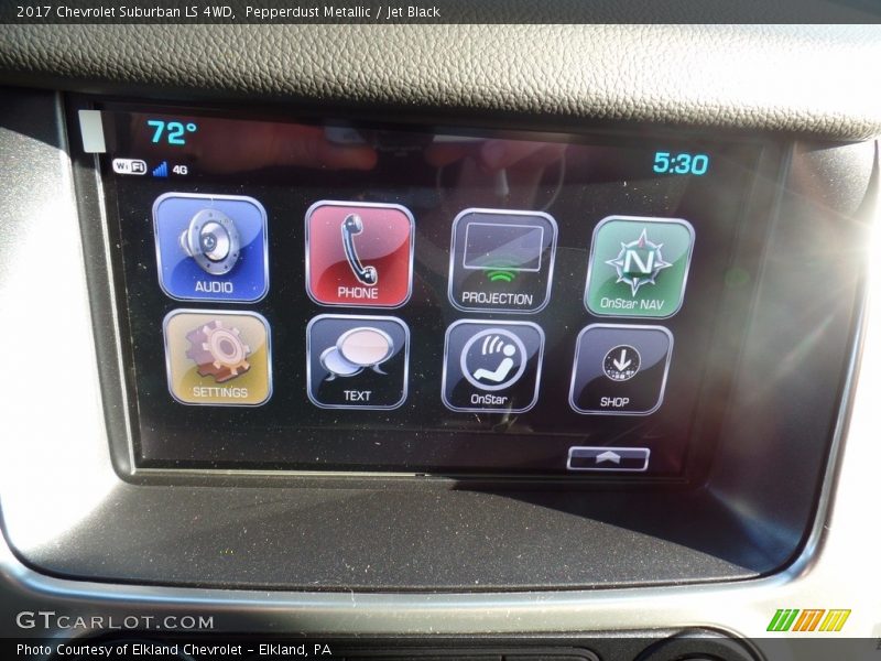 Pepperdust Metallic / Jet Black 2017 Chevrolet Suburban LS 4WD