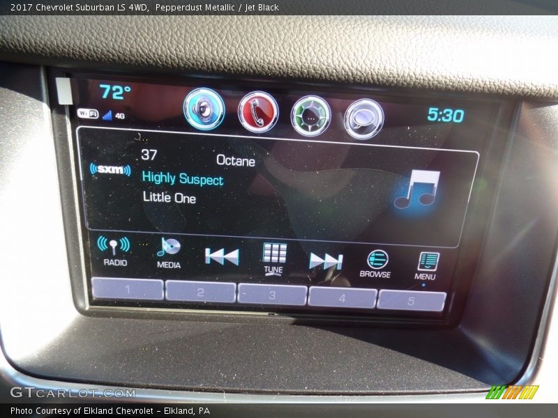 Pepperdust Metallic / Jet Black 2017 Chevrolet Suburban LS 4WD