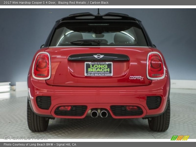 Blazing Red Metallic / Carbon Black 2017 Mini Hardtop Cooper S 4 Door