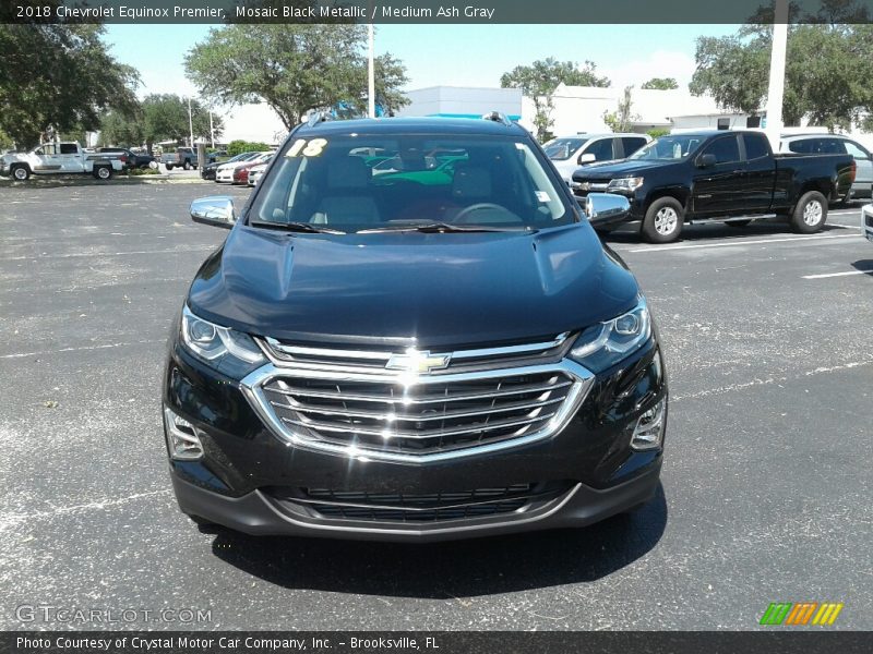 Mosaic Black Metallic / Medium Ash Gray 2018 Chevrolet Equinox Premier