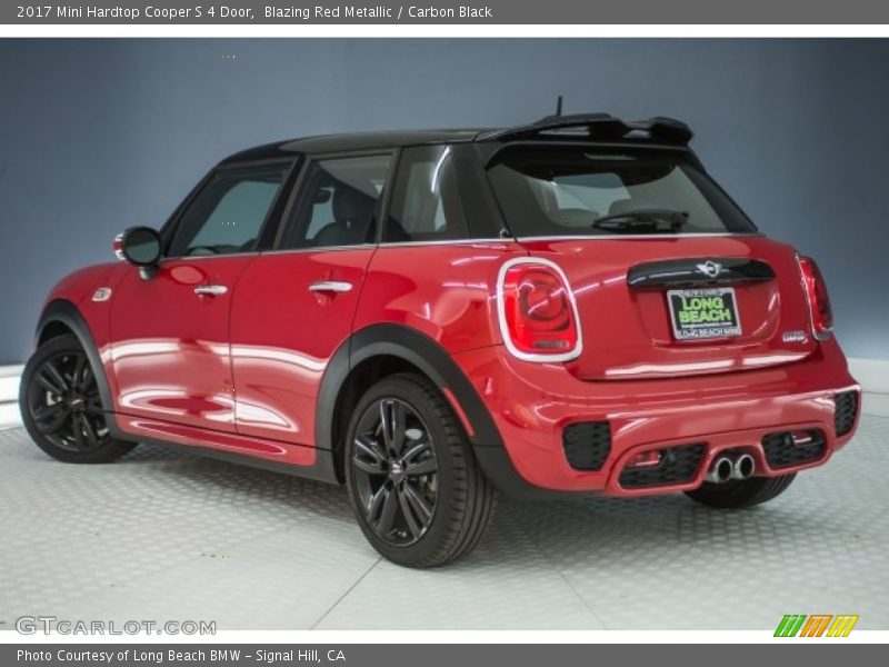 Blazing Red Metallic / Carbon Black 2017 Mini Hardtop Cooper S 4 Door