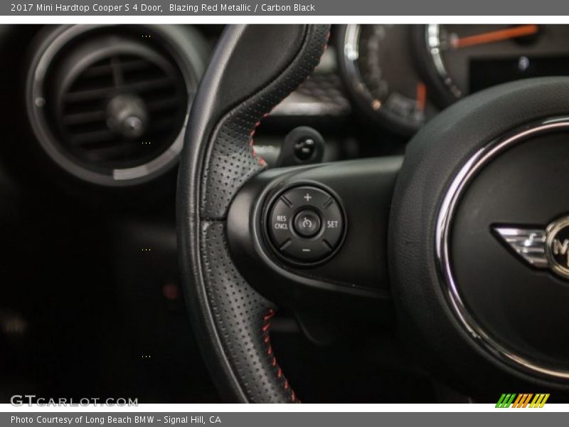 Blazing Red Metallic / Carbon Black 2017 Mini Hardtop Cooper S 4 Door