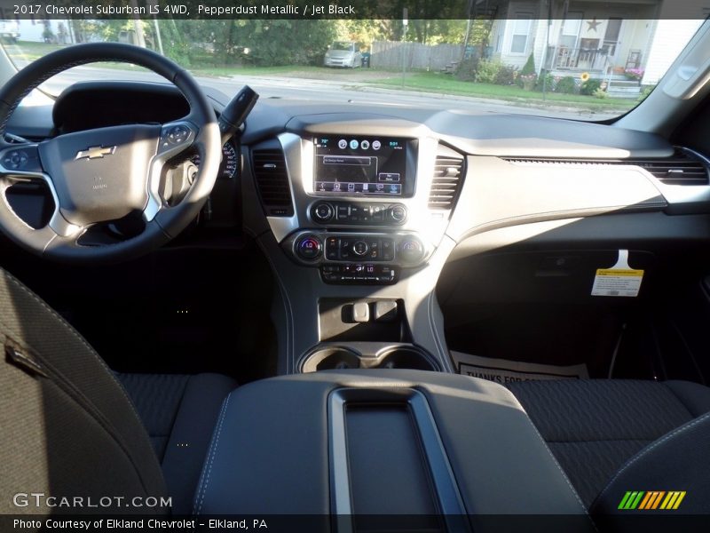 Pepperdust Metallic / Jet Black 2017 Chevrolet Suburban LS 4WD
