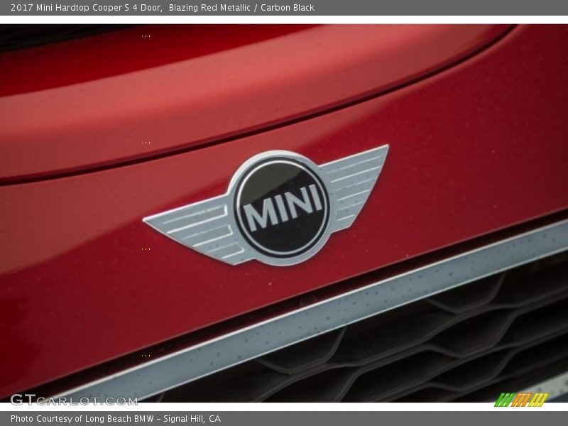 Blazing Red Metallic / Carbon Black 2017 Mini Hardtop Cooper S 4 Door