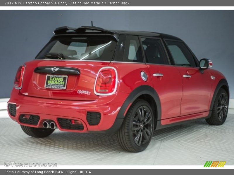 Blazing Red Metallic / Carbon Black 2017 Mini Hardtop Cooper S 4 Door