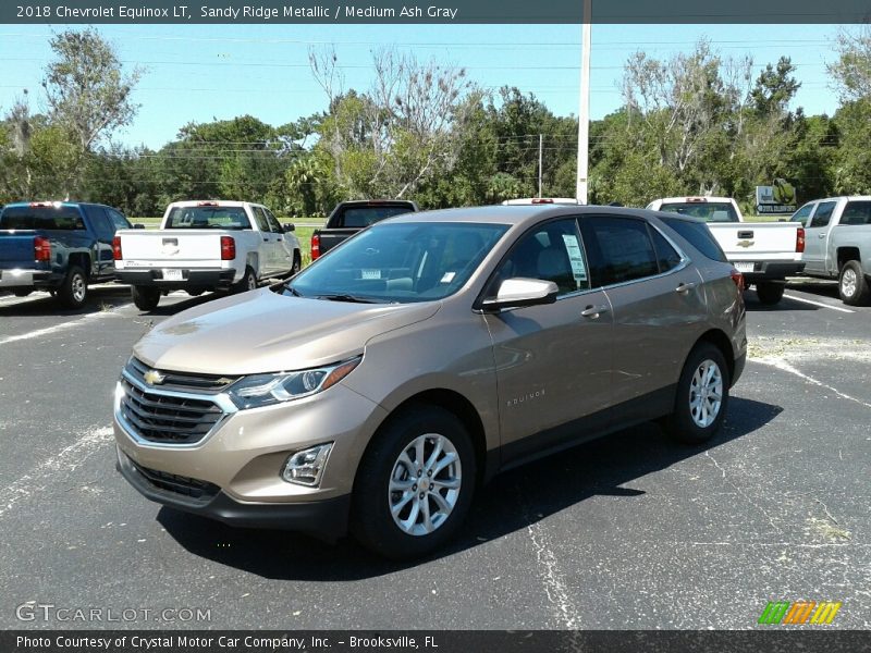 Sandy Ridge Metallic / Medium Ash Gray 2018 Chevrolet Equinox LT