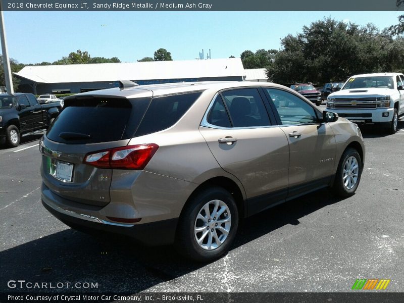Sandy Ridge Metallic / Medium Ash Gray 2018 Chevrolet Equinox LT