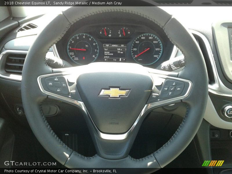 Sandy Ridge Metallic / Medium Ash Gray 2018 Chevrolet Equinox LT