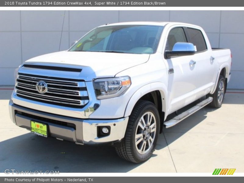 Super White / 1794 Edition Black/Brown 2018 Toyota Tundra 1794 Edition CrewMax 4x4