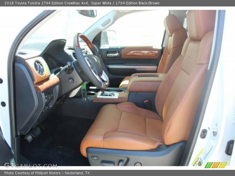 Front Seat of 2018 Tundra 1794 Edition CrewMax 4x4