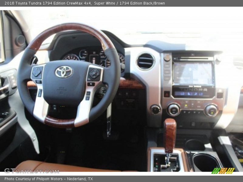 Super White / 1794 Edition Black/Brown 2018 Toyota Tundra 1794 Edition CrewMax 4x4