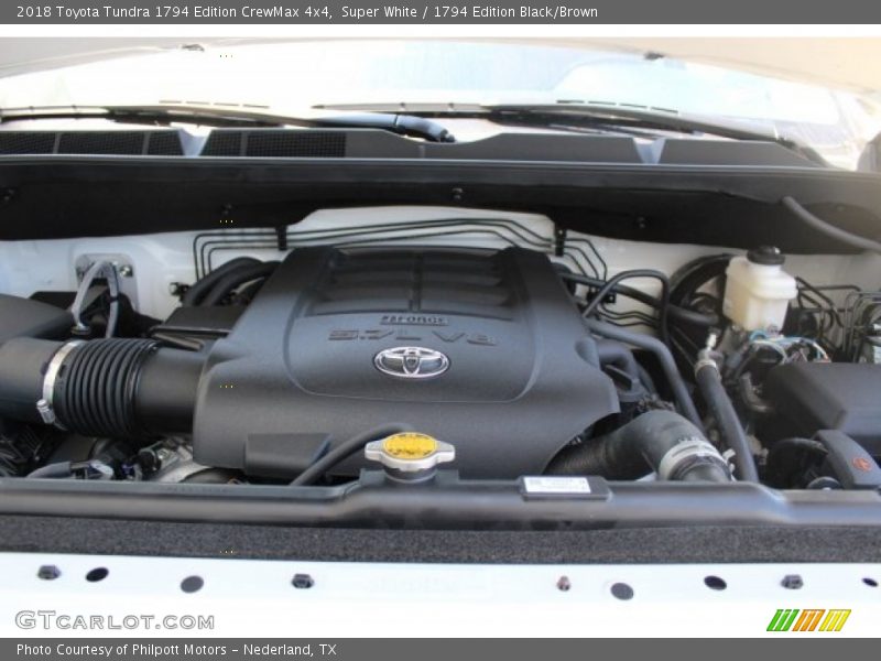  2018 Tundra 1794 Edition CrewMax 4x4 Engine - 5.7 Liter i-Force DOHC 32-Valve VVT-i V8