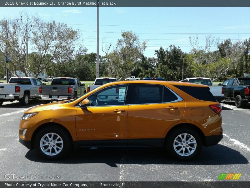 Orange Burst Metallic / Jet Black 2018 Chevrolet Equinox LT