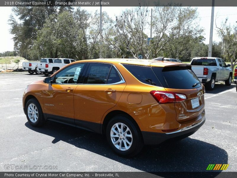 Orange Burst Metallic / Jet Black 2018 Chevrolet Equinox LT