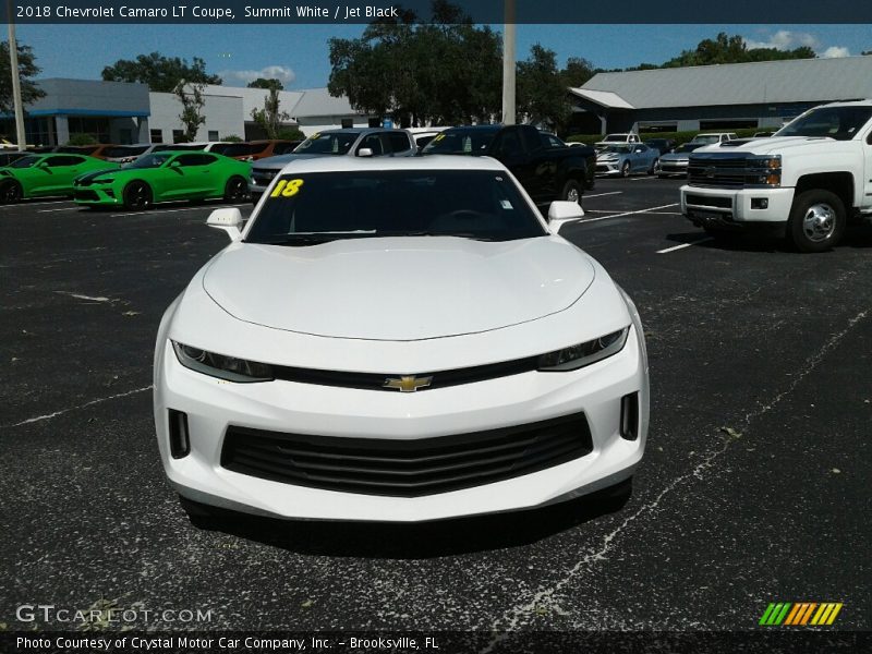 Summit White / Jet Black 2018 Chevrolet Camaro LT Coupe