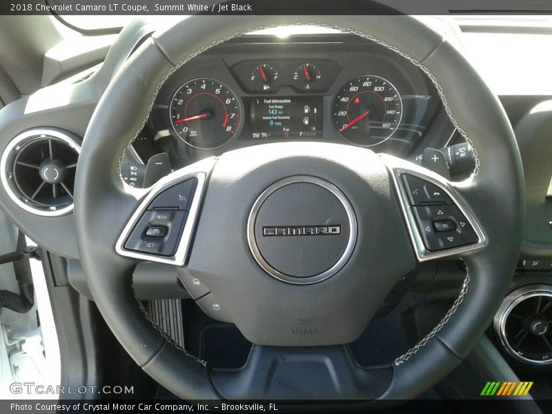 Summit White / Jet Black 2018 Chevrolet Camaro LT Coupe