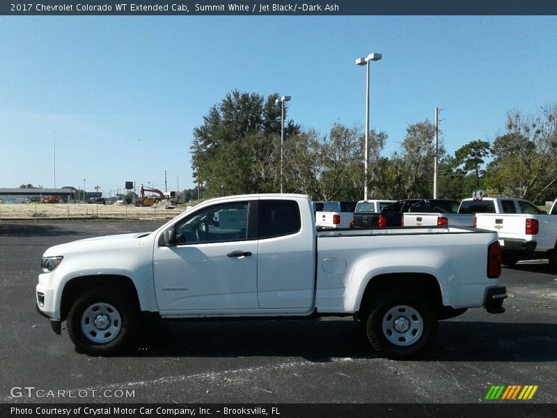 Summit White / Jet Black/­Dark Ash 2017 Chevrolet Colorado WT Extended Cab