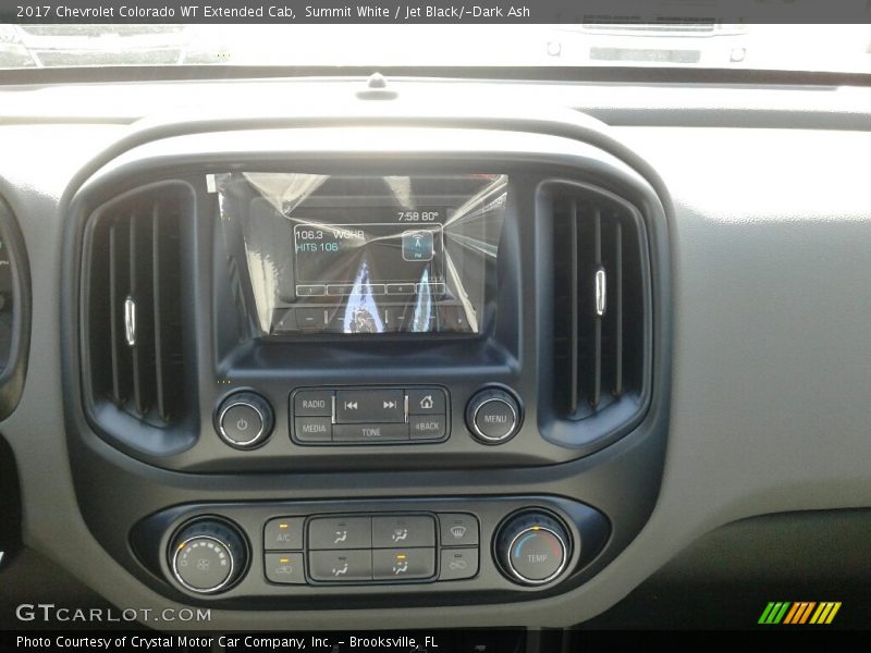 Summit White / Jet Black/­Dark Ash 2017 Chevrolet Colorado WT Extended Cab
