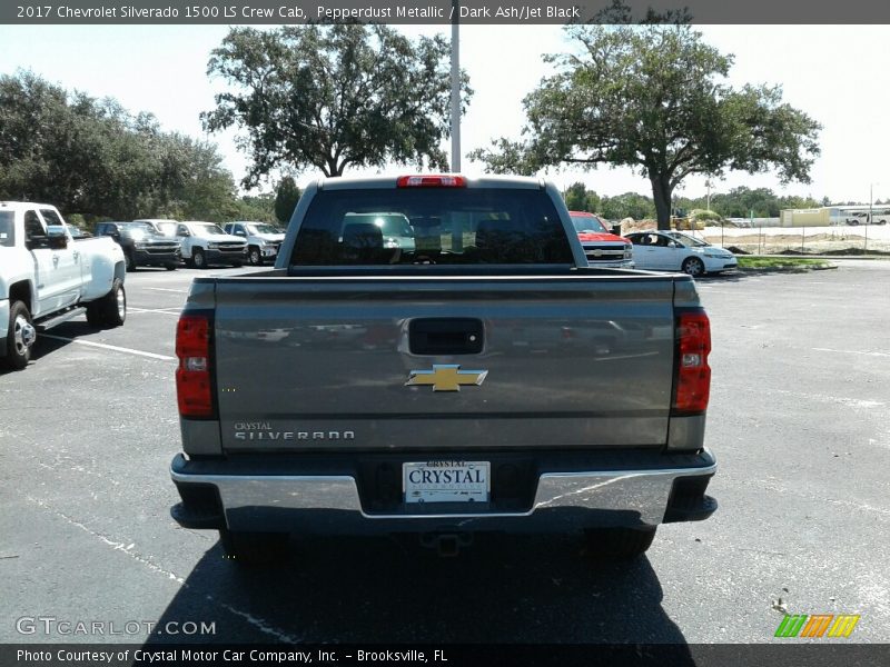 Pepperdust Metallic / Dark Ash/Jet Black 2017 Chevrolet Silverado 1500 LS Crew Cab