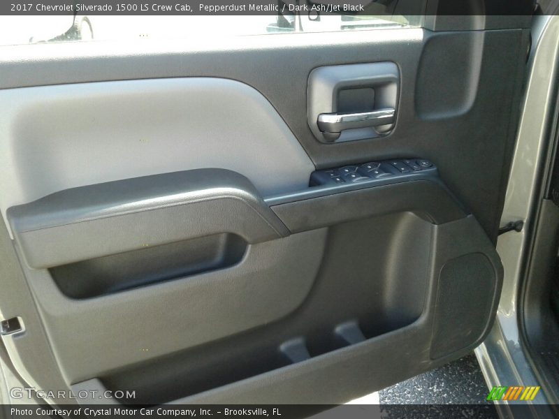Pepperdust Metallic / Dark Ash/Jet Black 2017 Chevrolet Silverado 1500 LS Crew Cab