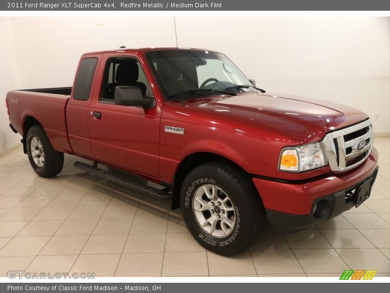 Redfire Metallic / Medium Dark Flint 2011 Ford Ranger XLT SuperCab 4x4