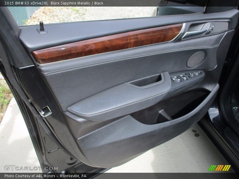 Black Sapphire Metallic / Black 2015 BMW X3 xDrive28i