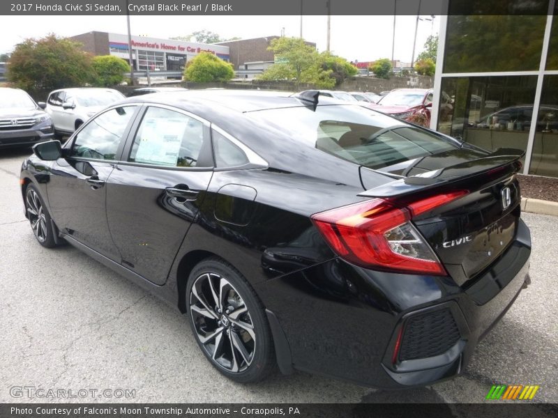 Crystal Black Pearl / Black 2017 Honda Civic Si Sedan