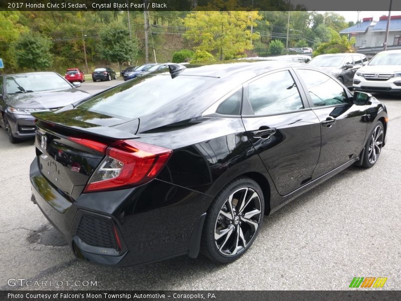 Crystal Black Pearl / Black 2017 Honda Civic Si Sedan