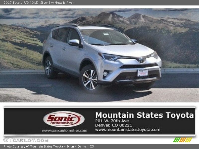 Silver Sky Metallic / Ash 2017 Toyota RAV4 XLE