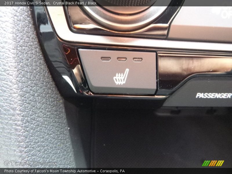 Crystal Black Pearl / Black 2017 Honda Civic Si Sedan
