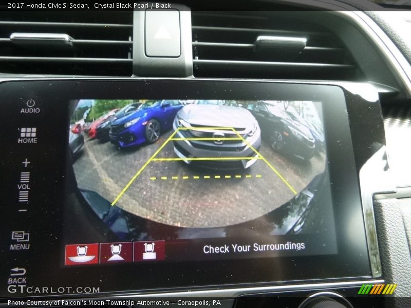 Crystal Black Pearl / Black 2017 Honda Civic Si Sedan