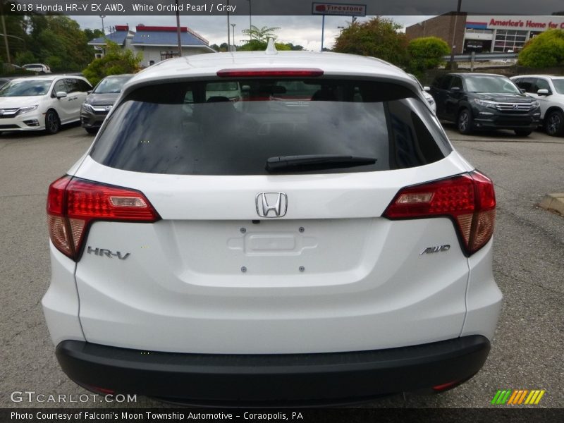White Orchid Pearl / Gray 2018 Honda HR-V EX AWD