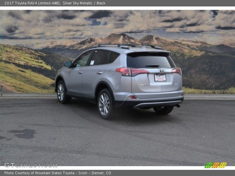 Silver Sky Metallic / Black 2017 Toyota RAV4 Limited AWD