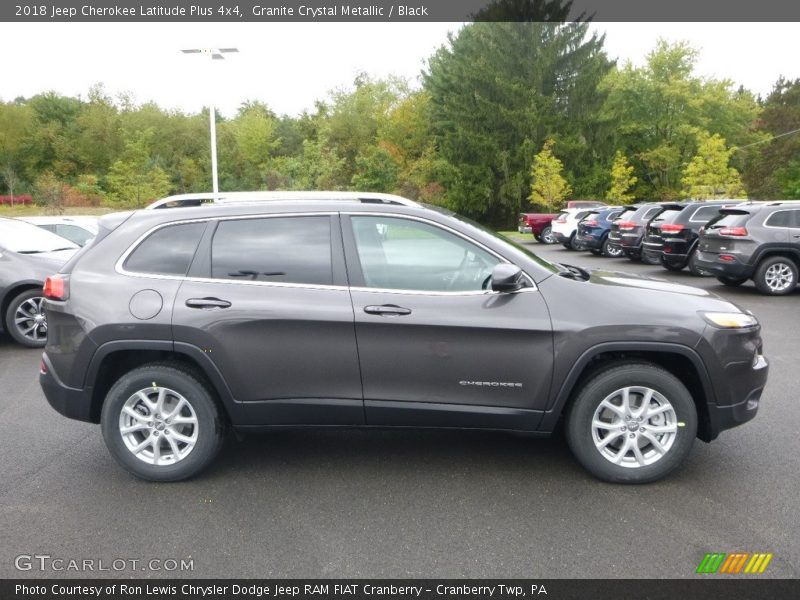 Granite Crystal Metallic / Black 2018 Jeep Cherokee Latitude Plus 4x4