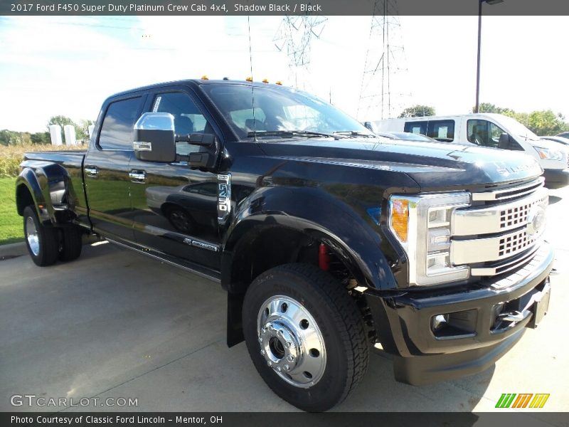 Shadow Black / Black 2017 Ford F450 Super Duty Platinum Crew Cab 4x4