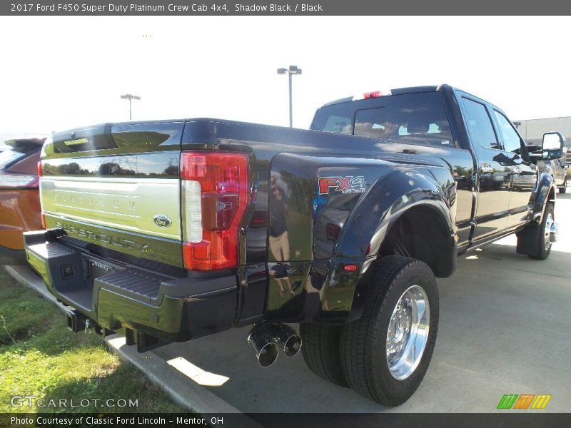 Shadow Black / Black 2017 Ford F450 Super Duty Platinum Crew Cab 4x4