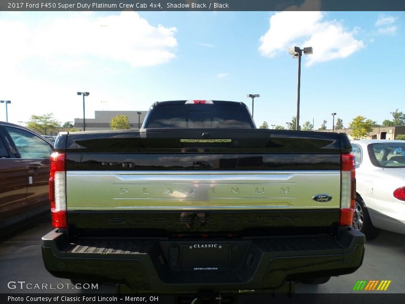 Shadow Black / Black 2017 Ford F450 Super Duty Platinum Crew Cab 4x4