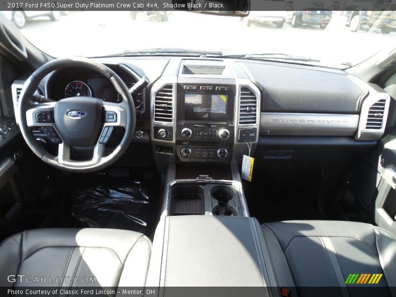 Shadow Black / Black 2017 Ford F450 Super Duty Platinum Crew Cab 4x4