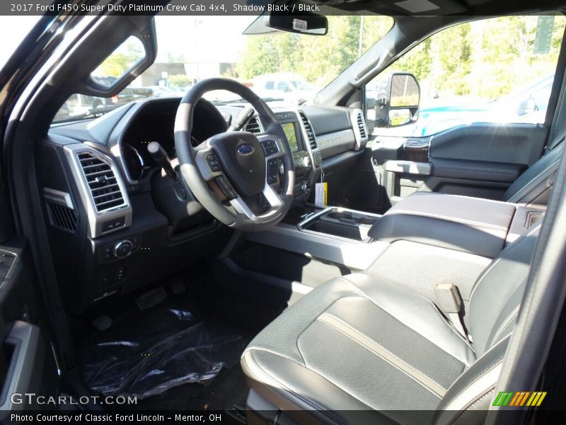 Shadow Black / Black 2017 Ford F450 Super Duty Platinum Crew Cab 4x4