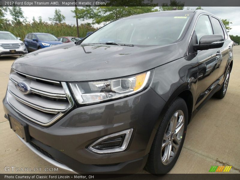 Magnetic Metallic / Ebony 2017 Ford Edge Titanium AWD