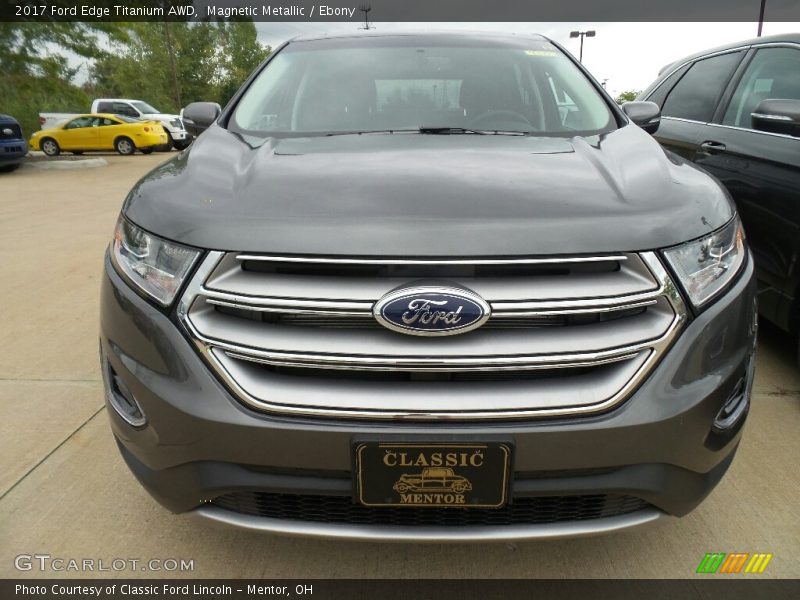 Magnetic Metallic / Ebony 2017 Ford Edge Titanium AWD