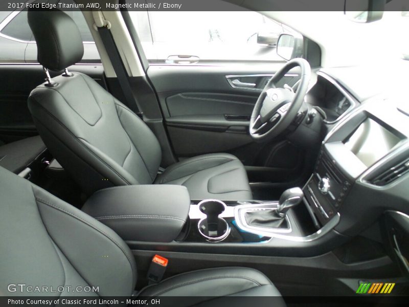 Magnetic Metallic / Ebony 2017 Ford Edge Titanium AWD