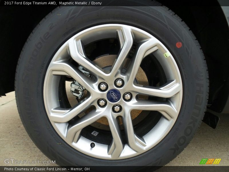 Magnetic Metallic / Ebony 2017 Ford Edge Titanium AWD