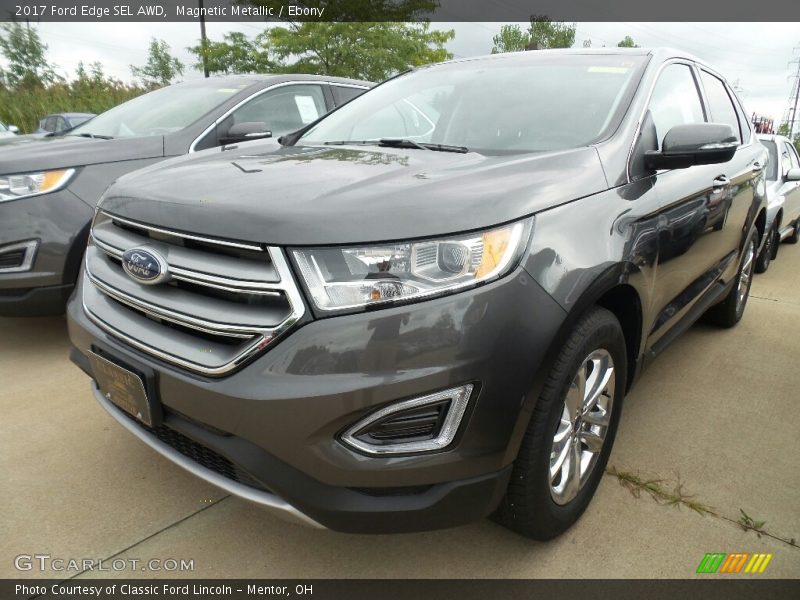 Magnetic Metallic / Ebony 2017 Ford Edge SEL AWD