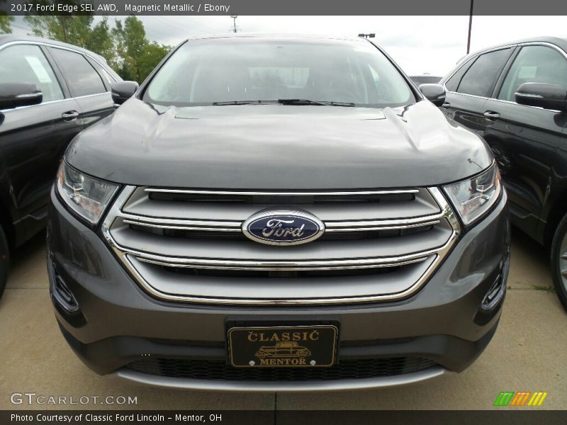 Magnetic Metallic / Ebony 2017 Ford Edge SEL AWD