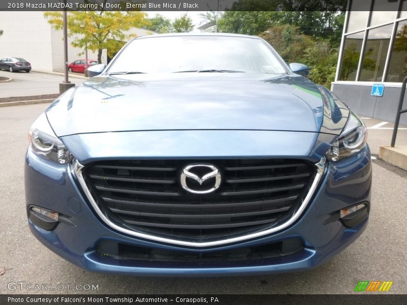 Eternal Blue Mica / Black 2018 Mazda MAZDA3 Touring 4 Door