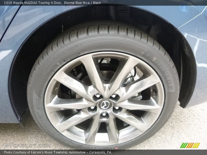 Eternal Blue Mica / Black 2018 Mazda MAZDA3 Touring 4 Door