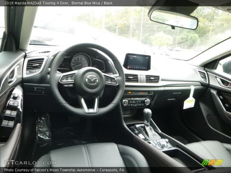 Eternal Blue Mica / Black 2018 Mazda MAZDA3 Touring 4 Door